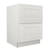 SWM - Shaker Off-White 2 Vanity Drawer Base Cabinet
