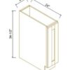 Shaker Jade Green BASE TRAY CABINET