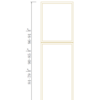 Newtown Jade Green TALL DECORATIVE DOOR PANEL for Wall Pantry WP