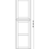 Inset Hazelnut Oak TALL DECORATIVE DOOR PANEL for Wall Pantry WP