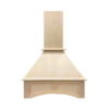 Unfinished Shaker Angled Hood 30"