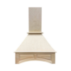 Unfinished Charleston Angled Hood 36" with Fan and Liner
