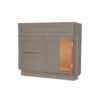 SHMO - Mocha Shaker Vanity Sink Base Drawer Left Cabinet