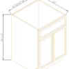 Newtown Jade Green - 2 Doors Vanity Base Cabinet