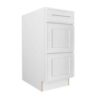 CSW - Craftsman White Shaker Vanity Drawer Base Cabinet