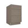 SHMO - Mocha Shaker 3 Vanity Drawer Base Cabinet