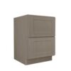 CMO - Craftsman Mocha Shaker 2 Vanity Drawer Base Cabinet