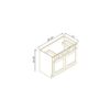 Shaker White VANITY COMBINATION CABINET
