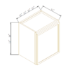 Newtown Silver Gray WALL CABINET