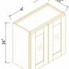 Pebble Gray WALL CABINET
