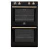 Forno Vomero 30 Inch Double Wall Oven Electric Convection Oven in Black