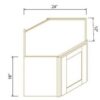 Pebble Gray WALL DIAGONAL CORNER CABINET
