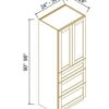 Shaker White WALL PANTRY WITH