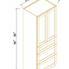 Escada Vintage Wood WALL PANTRY WITH