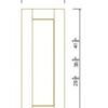 Shaker Gray Finish WALL DECO DOOR PANEL