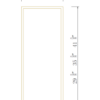 Newtown Origami White WALL DECO DOOR PANEL