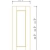 Belmont Gray WALL DECO DOOR PANEL