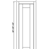 Inset Truffle Brown WALL DECO DOOR PANEL