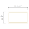 Newtown Origami White WALL DECO DOOR PANEL