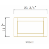Shaker Origami White WALL DECO DOOR PANEL