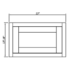 Inset Origami White WALL DECO DOOR PANEL