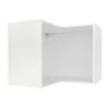 White Closet Corner 36"W x 21"H x 15-5/8"D