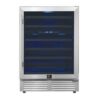 Forno Bacchino 24 Inch Wine Cooler with LED Lighting, Triple Glass Door, 51 Bottle Capacity