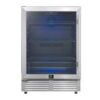 Forno Frescolino 24 Inch Beverage Cooler with LED Lighting, Triple Glass Door, 188 Can Capacity