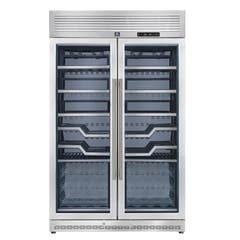 Forno Abruzzo 48" Dual Zone Wine Cellar, 24 cu. ft, Clear Holders & Stainless Trim Shelves