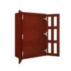 Wall Glass Door Cabinet with Finished Interior 24" x 36"