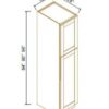 Escada Midnight Blue - Tall Pantry Cabinet 84"
