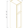Shaker White WALL PANTRY CABINET
