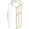 Shaker Jade Green WALL PANTRY