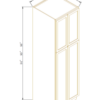 Newtown Origami White WALL PANTRY