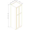 Newtown Jade Green - Tall Pantry Cabinet 90"