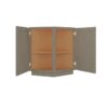 Craftsman Mocha Shaker Angle Base Cabinet 24"