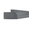 Grey Shaker Elite Angle Light Rail Molding 96"W