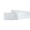 White Shaker Elite Angle Light Rail Molding 96"
