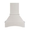 Craftsman Off White Shaker Craftsman Off-White Shaker Angled Hood 36" with Fan and Liner