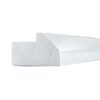 Craftsman White Shaker Angle Light Rail Molding 96"