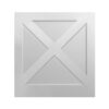 Colorado White Shaker X Base Decorative End Panel 34"W x 34-1/2"H