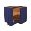 Navy Blue Shaker EZ Reach Base Corner Cabinet 36"