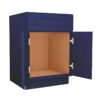 Navy Blue Shaker Vanity Sink Base Cabinet 24"W