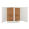 Craftsman Off-White Shaker Angle Base Cabinet 24"
