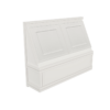 Craftsman Off-White Shaker Range Hood Front 30"W x 24"H