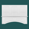 Craftsman White Shaker Square Hood 42" with Fan and Liner