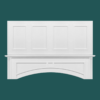 Craftsman White Shaker Square Hood 48" with Fan and Liner