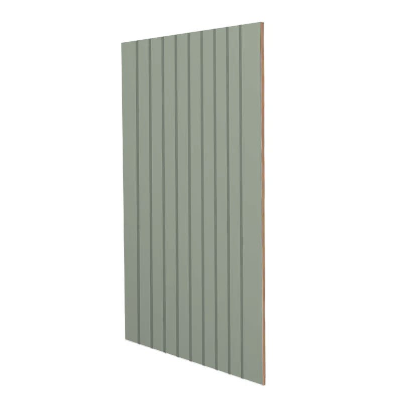 Craftsman Lily Green Shaker Shiplap Panel 96"W x 42"H