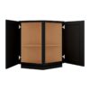 Craftsman Black Shaker Angle Base Cabinet 24"