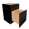 Craftsman Black Shaker Drawer File Base Cabinet 18"